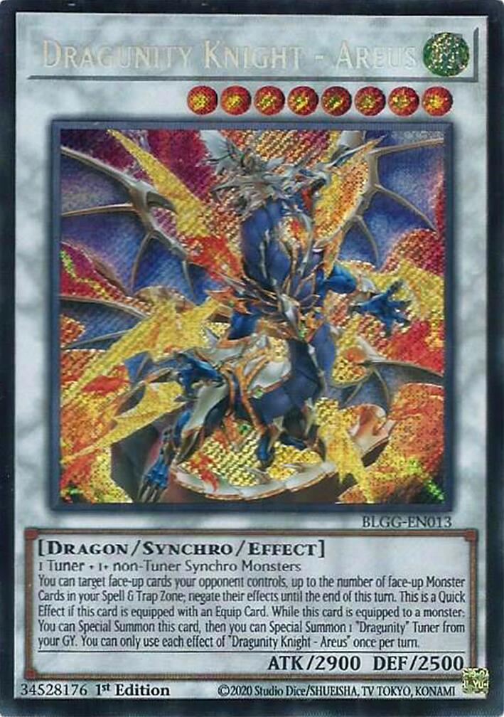 Dragunity Knight - Areus [BLGG-EN013] Secret Rare | Exor Games Truro