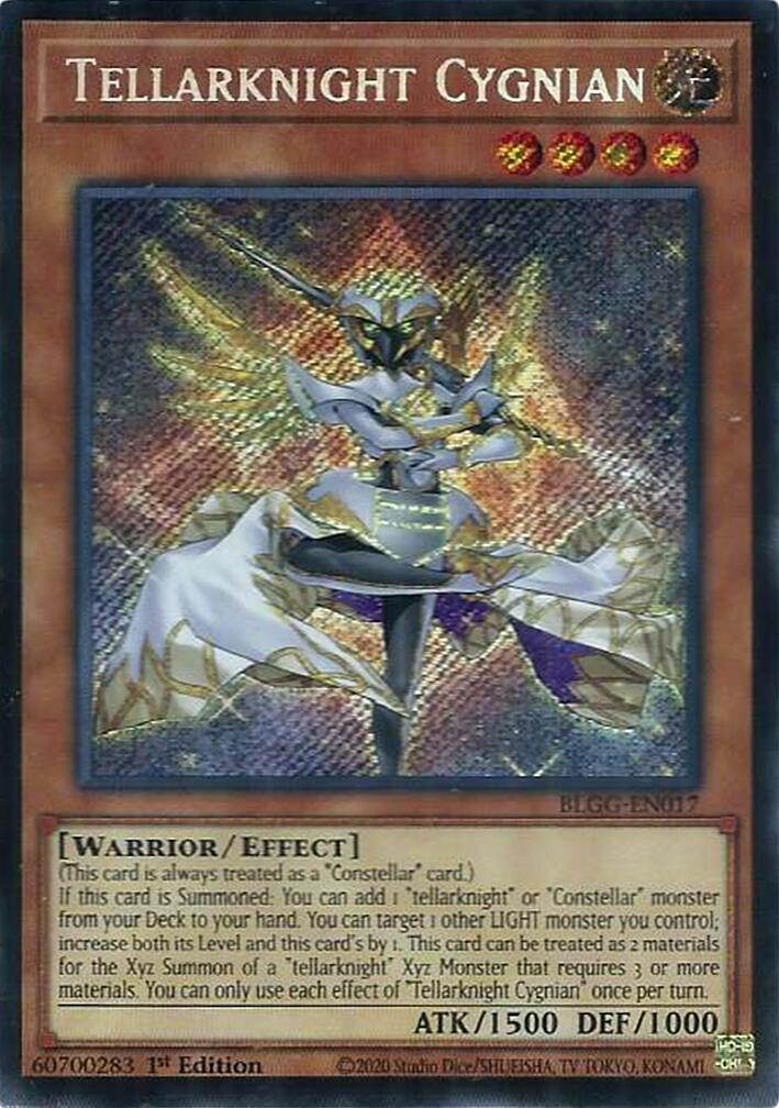 Tellarknight Cygnian [BLGG-EN017] Secret Rare | Exor Games Truro