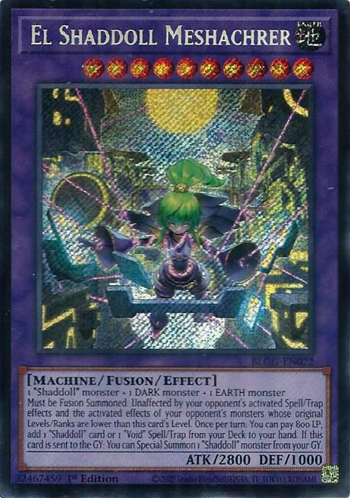 El Shaddoll Meshachrer [BLGG-EN022] Secret Rare | Exor Games Truro