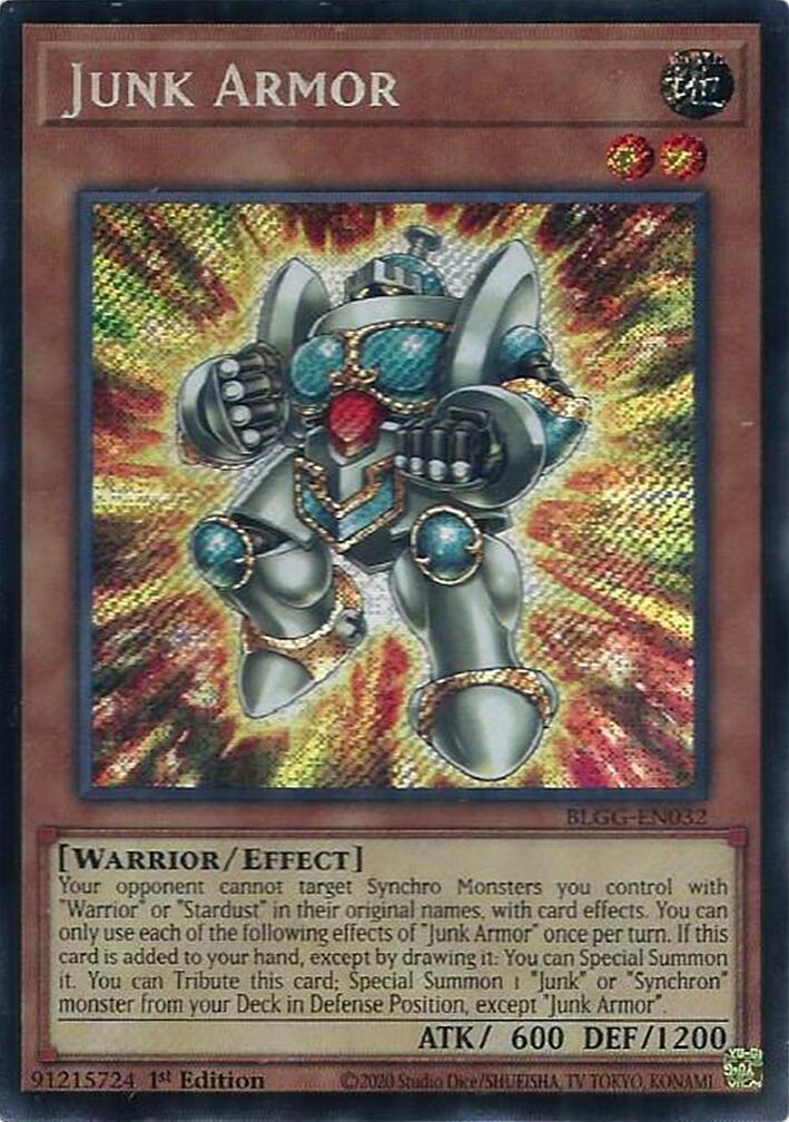 Junk Armor [BLGG-EN032] Secret Rare | Exor Games Truro