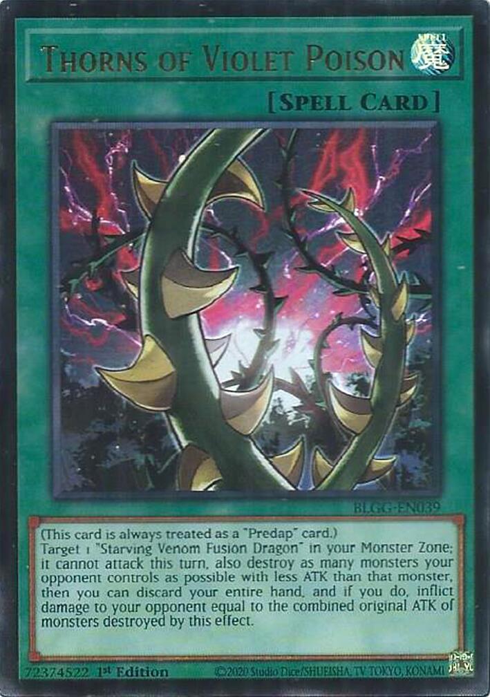 Thorns of Violet Poison [BLGG-EN039] Ultra Rare | Exor Games Truro