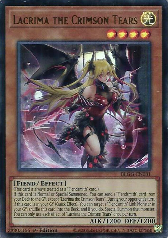 Lacrima the Crimson Tears [BLGG-EN081] Ultra Rare | Exor Games Truro