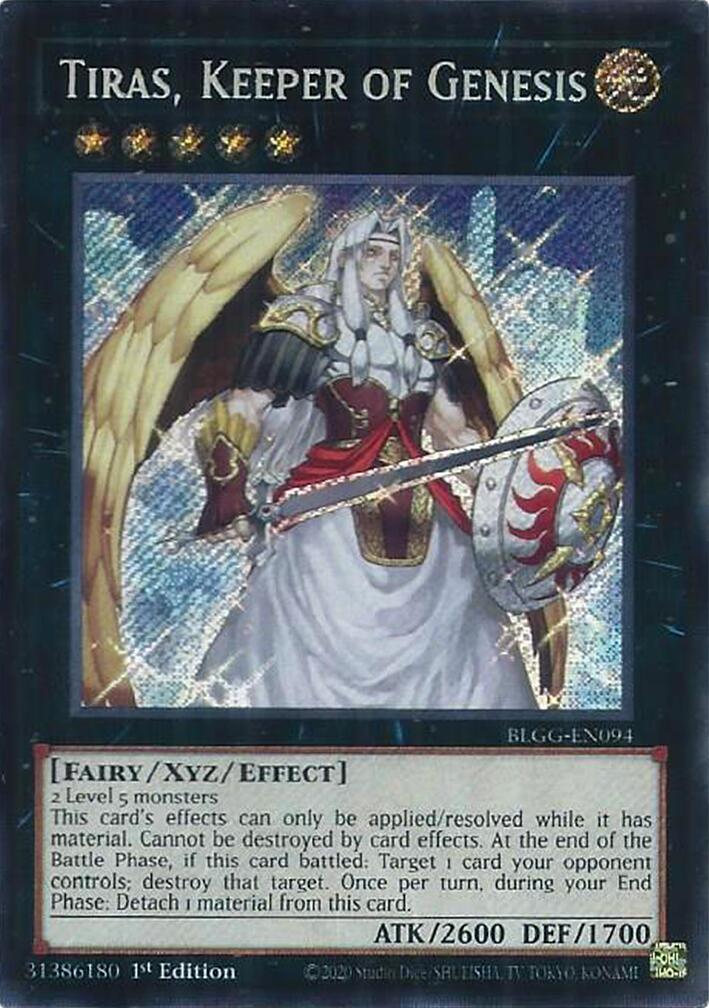 Tiras, Keeper of Genesis [BLGG-EN094] Secret Rare | Exor Games Truro