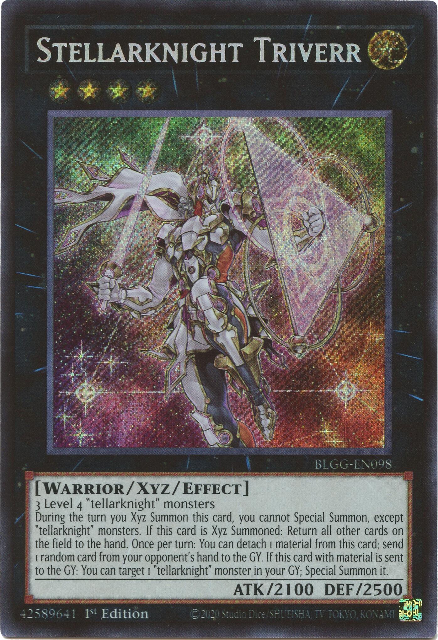 Stellarknight Triverr [BLGG-EN098] Secret Rare | Exor Games Truro
