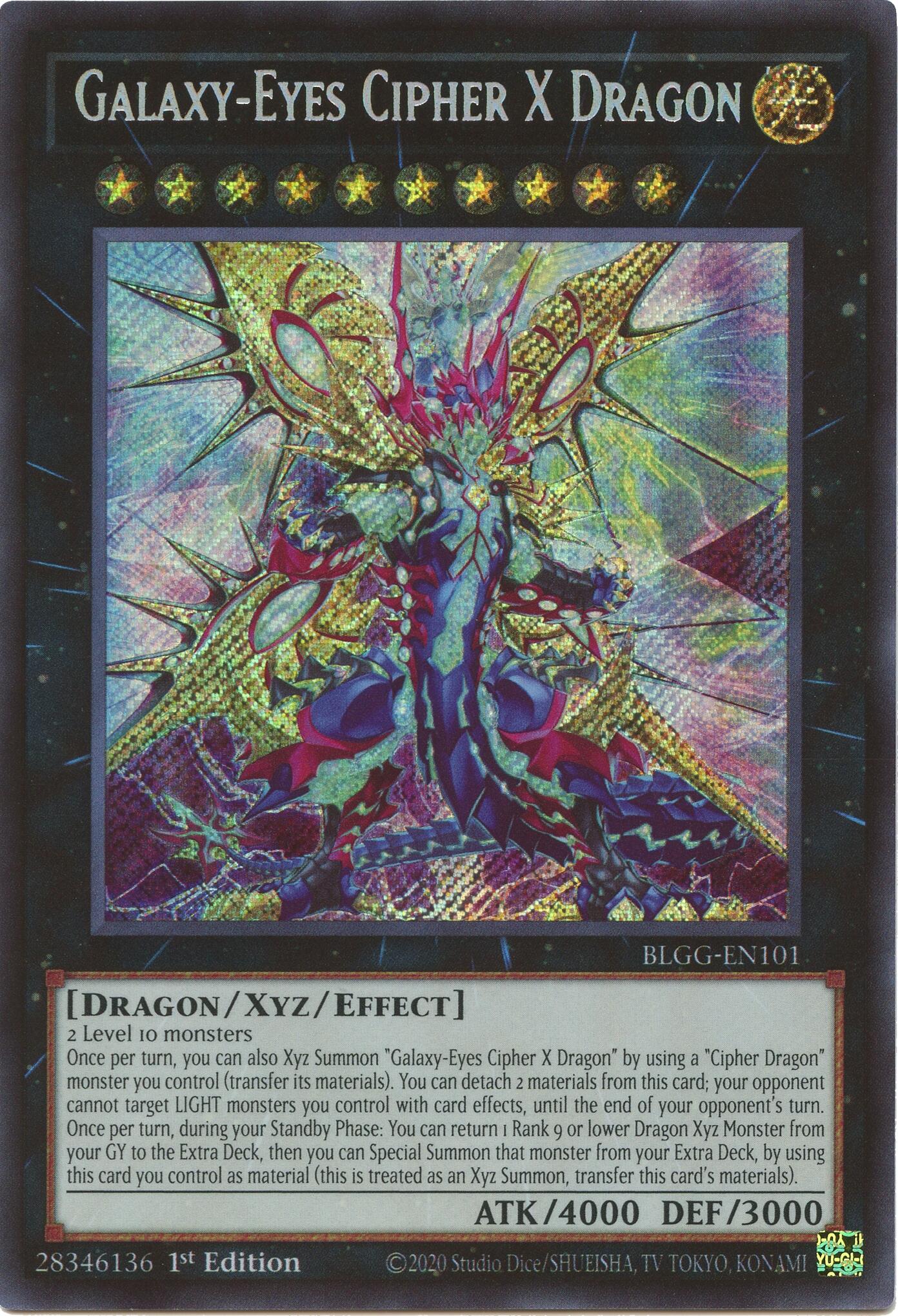 Galaxy-Eyes Cipher X Dragon [BLGG-EN101] Secret Rare | Exor Games Truro
