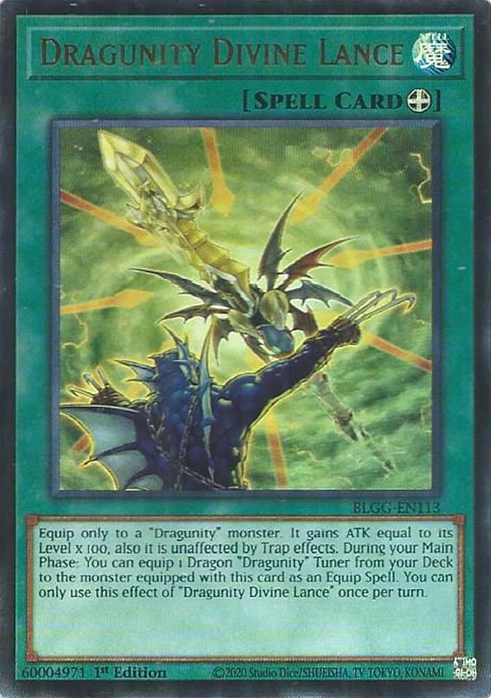 Dragunity Divine Lance [BLGG-EN113] Ultra Rare | Exor Games Truro