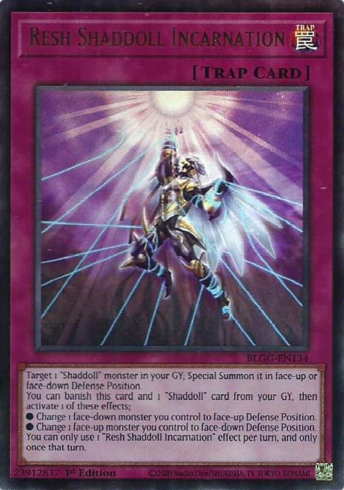 Resh Shaddoll Incarnation [BLGG-EN134] Ultra Rare | Exor Games Truro
