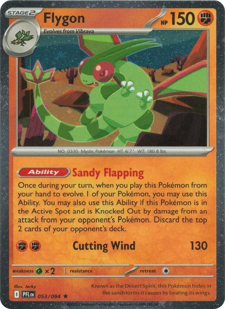 Flygon (053/094) (Cosmos Holo) [Mega Evolution: Phantasmal Flames] | Exor Games Truro