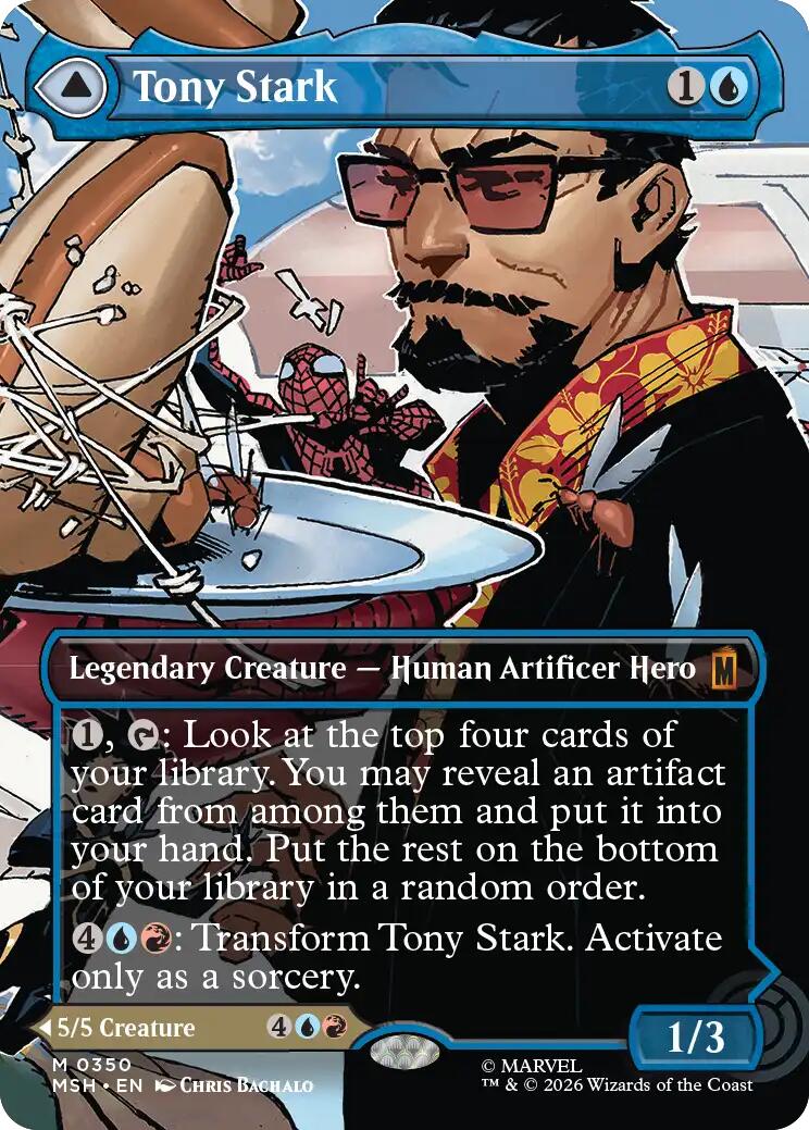 Tony Stark (Borderless) (0350) [Marvel Super Heroes] | Exor Games Truro