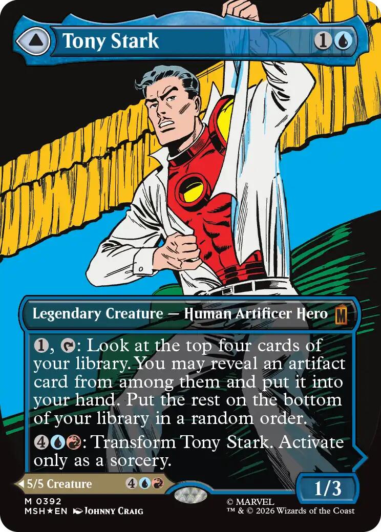 Tony Stark (Borderless) (0392) [Marvel Super Heroes] | Exor Games Truro