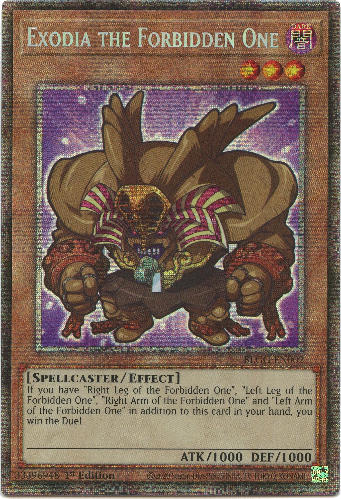 Exodia the Forbidden One (Starlight Rare) [BLGG-EN002] Starlight Rare | Exor Games Truro