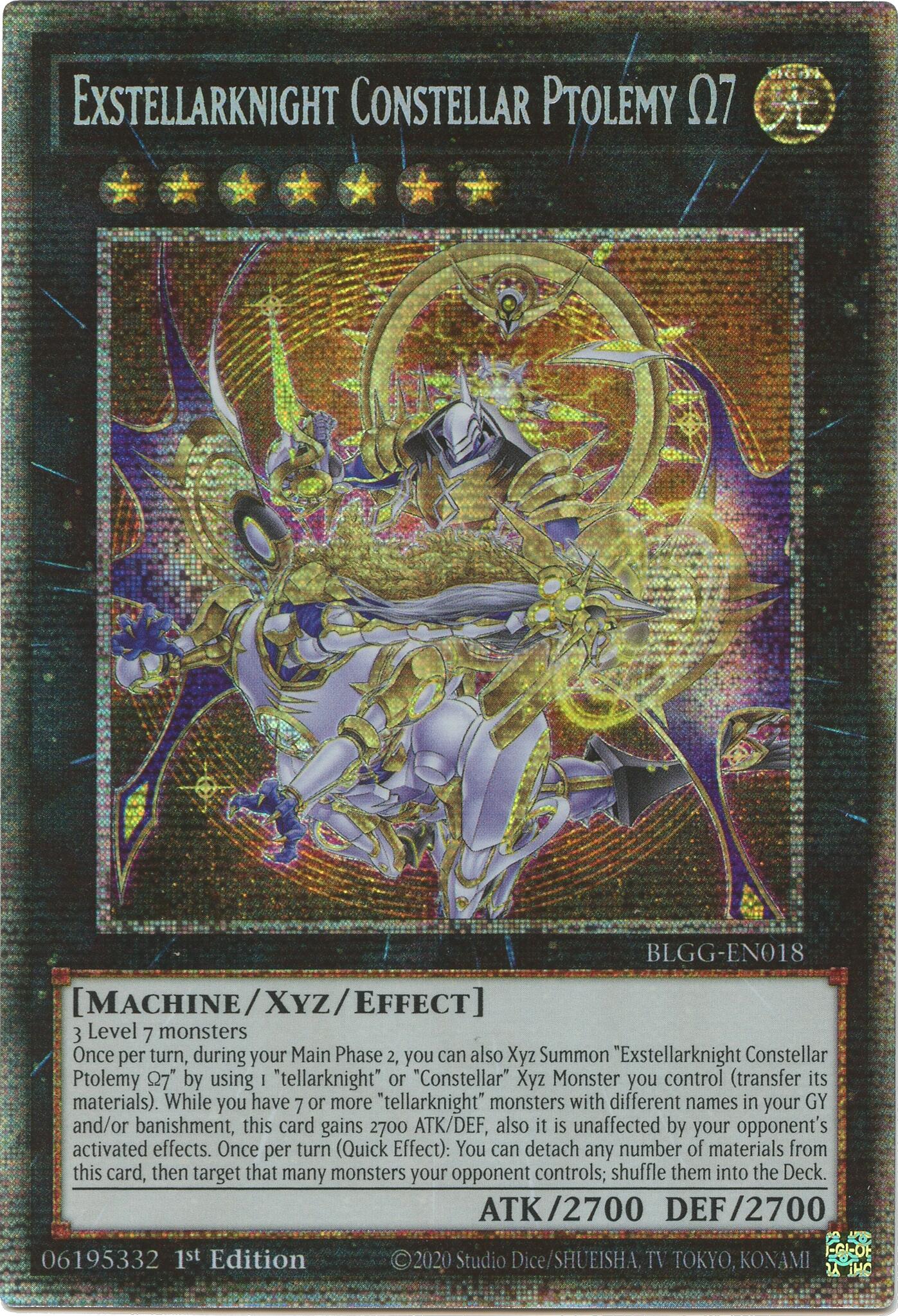 Exstellarknight Constellar Ptolemy Omega 7 (Starlight Rare) [BLGG-EN018] Starlight Rare | Exor Games Truro