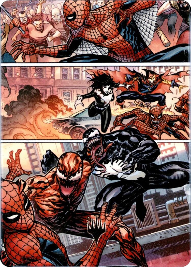 Maximum Carnage Art Card (Gold-Stamped Planeswalker Symbol) [Marvel's Spider-Man Art Series] | Exor Games Truro