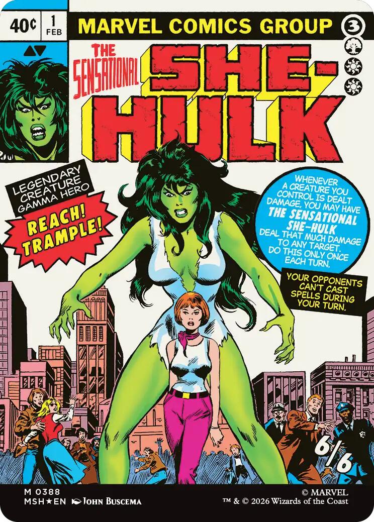 Jennifer Walters // The Sensational She-Hulk (Borderless) (0388) [Marvel Super Heroes] | Exor Games Truro