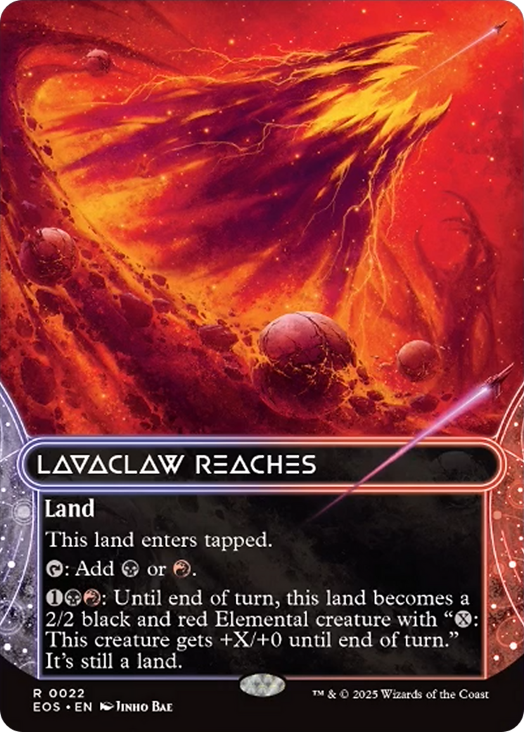 Lavaclaw Reaches (0022) (Borderless) [Edge of Eternities: Stellar Sights] | Exor Games Truro