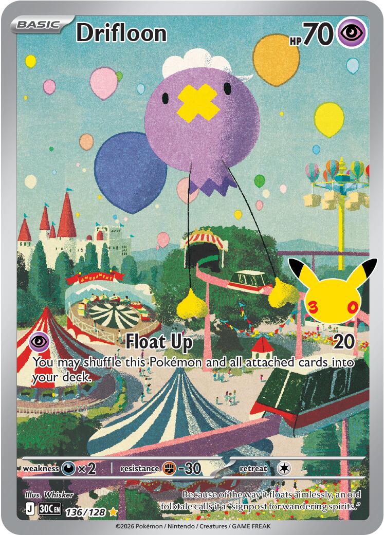 Drifloon (136/128) [Mega Evolution: 30th Celebration] | Exor Games Truro