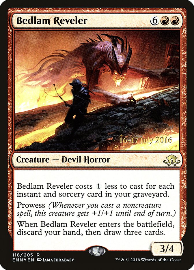 Bedlam Reveler [Eldritch Moon Prerelease Promos] | Exor Games Truro