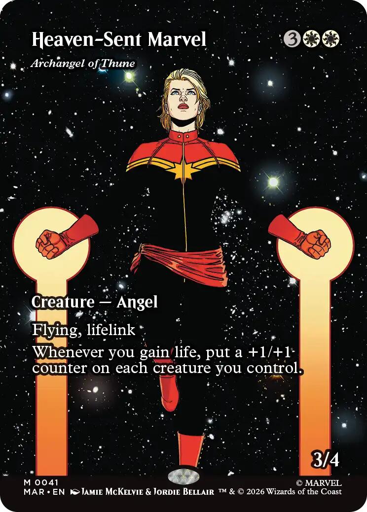 Heaven-Sent Marvel - Archangel of Thune (Borderless) [Marvel Universe: Eternal-Legal] | Exor Games Truro