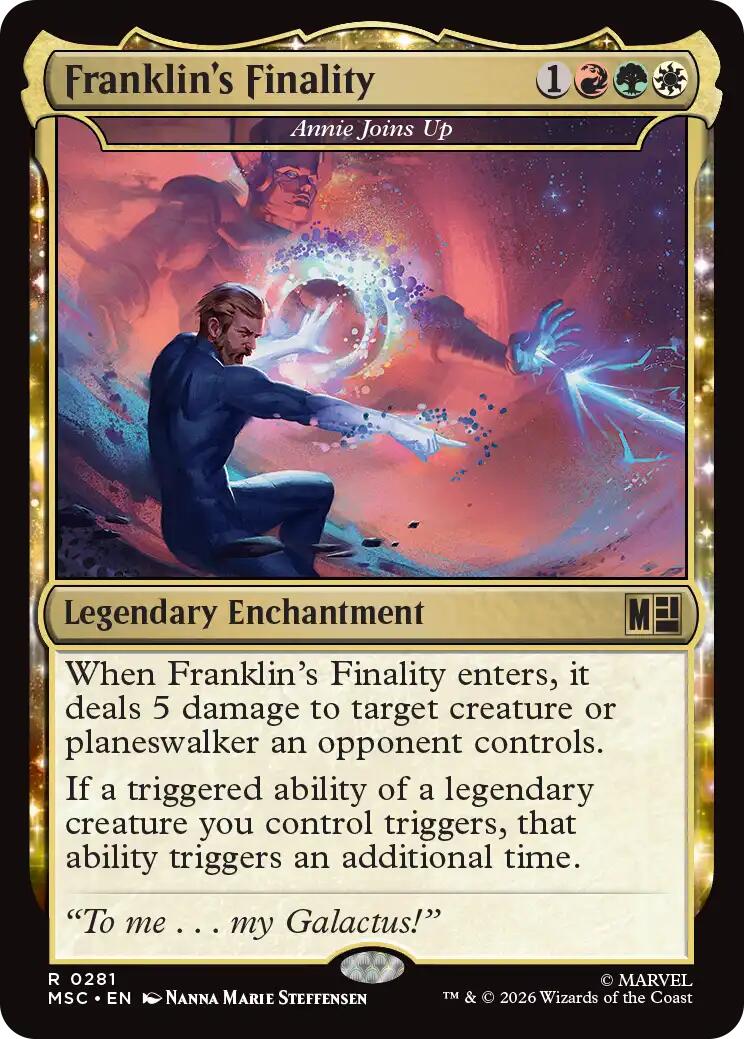 Franklin's Finality - Annie Joins Up (Surge Foil) [Marvel Super Heroes Commander] | Exor Games Truro