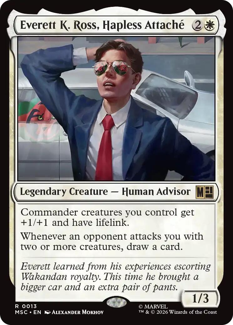 Everett K. Ross, Hapless Attache (Surge Foil) [Marvel Super Heroes Commander] | Exor Games Truro