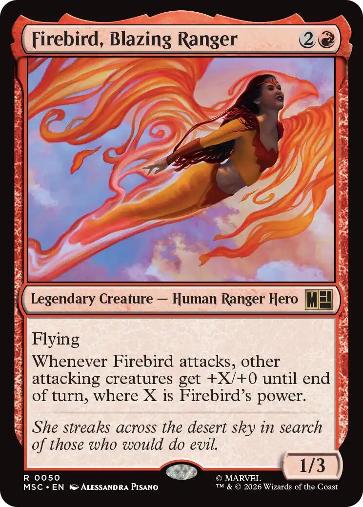 Firebird, Blazing Ranger (Surge Foil) [Marvel Super Heroes Commander] | Exor Games Truro