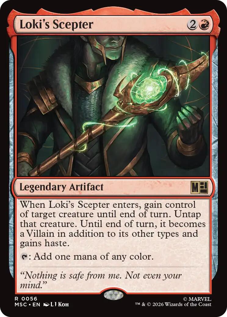 Loki's Scepter (Surge Foil) [Marvel Super Heroes Commander] | Exor Games Truro