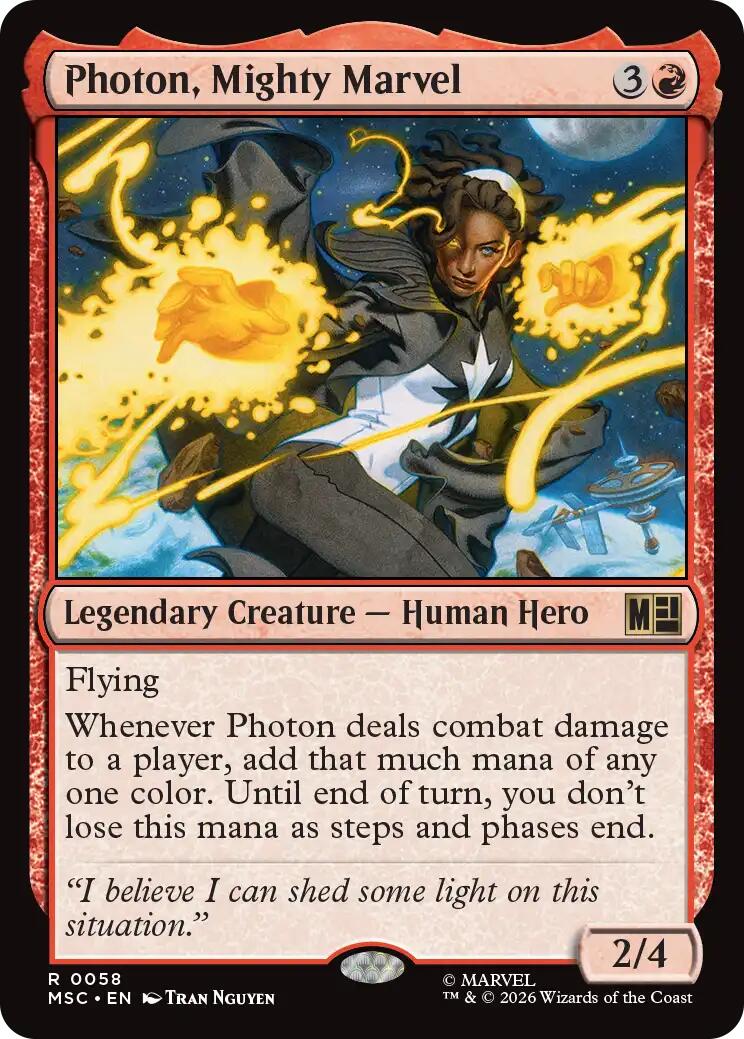 Photon, Mighty Marvel (Surge Foil) [Marvel Super Heroes Commander] | Exor Games Truro