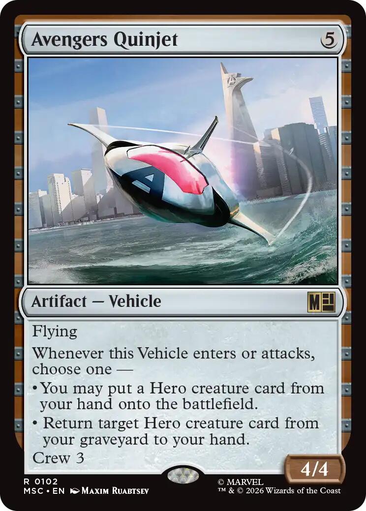 Avengers Quinjet (Surge Foil) [Marvel Super Heroes Commander] | Exor Games Truro