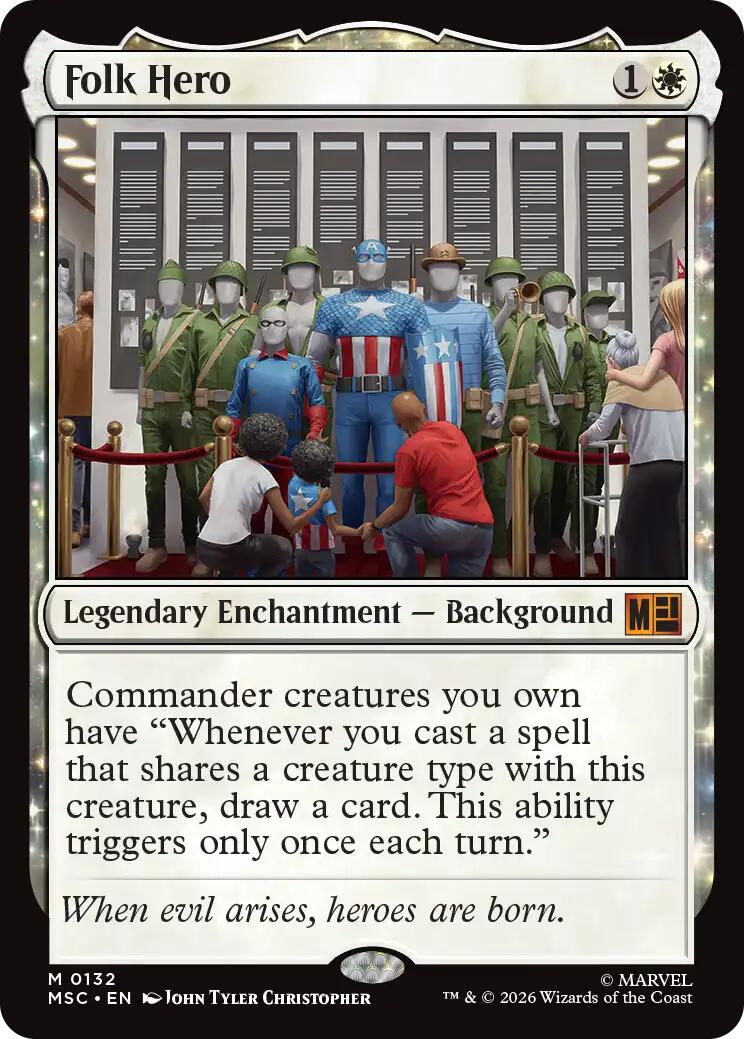 Folk Hero (Surge Foil) [Marvel Super Heroes Commander] | Exor Games Truro