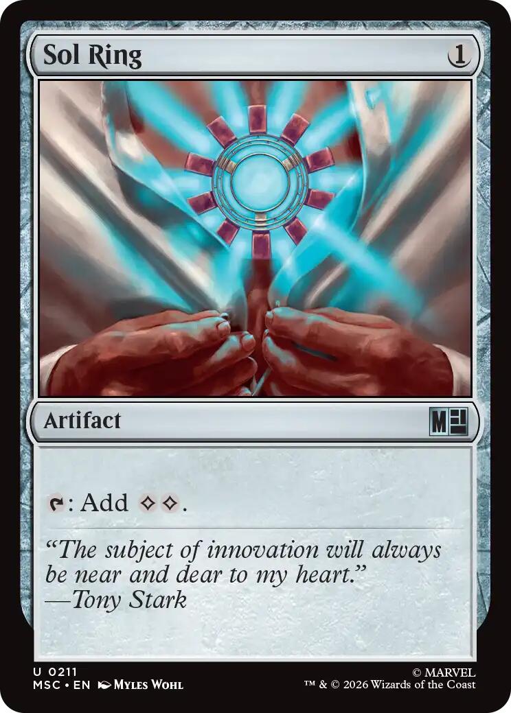 Sol Ring (0211) (Surge Foil) [Marvel Super Heroes Commander] | Exor Games Truro