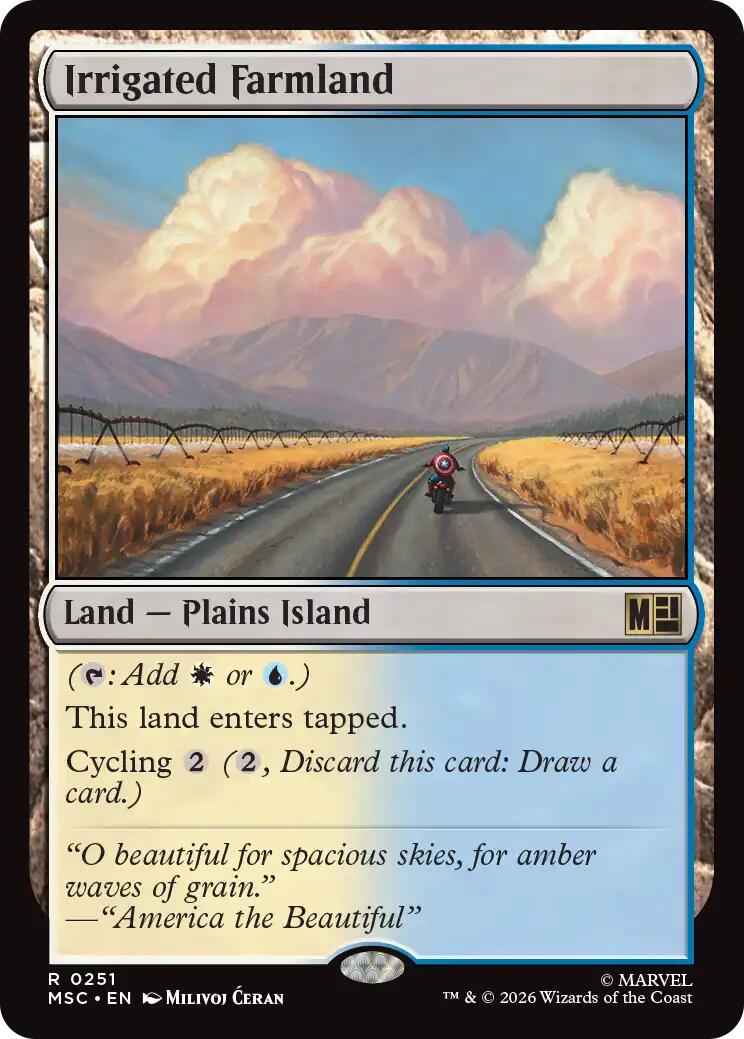 Irrigated Farmland (Surge Foil) [Marvel Super Heroes Commander] | Exor Games Truro