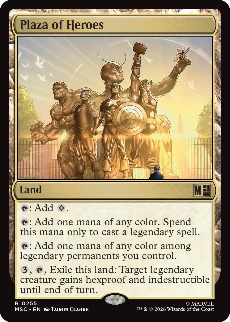 Plaza of Heroes (Surge Foil) [Marvel Super Heroes Commander] | Exor Games Truro