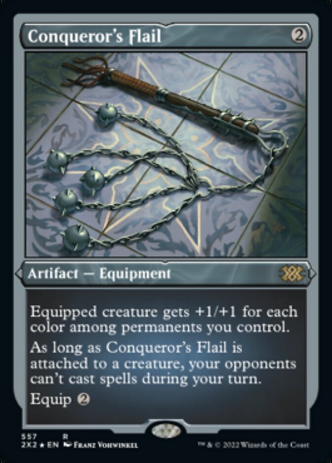 Conqueror's Flail (Foil Etched) [Double Masters 2022] | Exor Games Truro