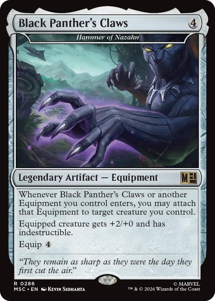 Black Panther's Claws - Hammer of Nazahn (Surge Foil) [Marvel Super Heroes Commander] | Exor Games Truro