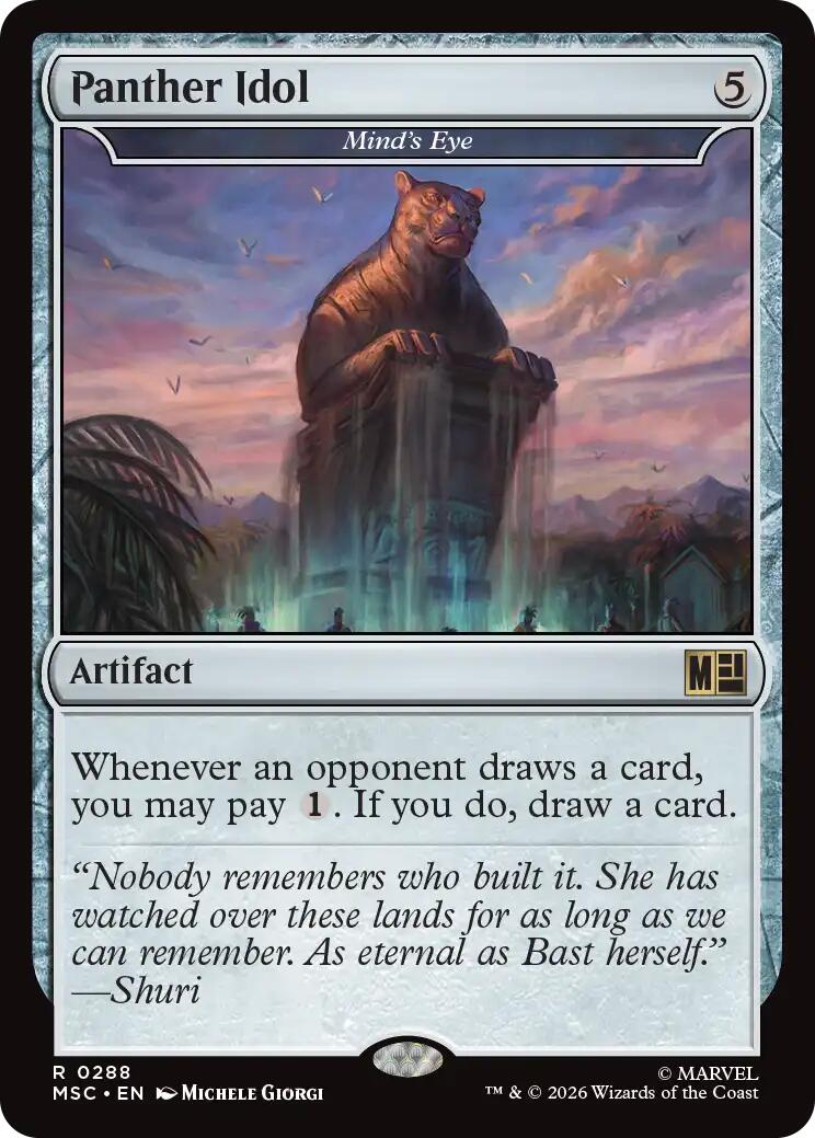 Panther Idol - Mind's Eye (Surge Foil) [Marvel Super Heroes Commander] | Exor Games Truro