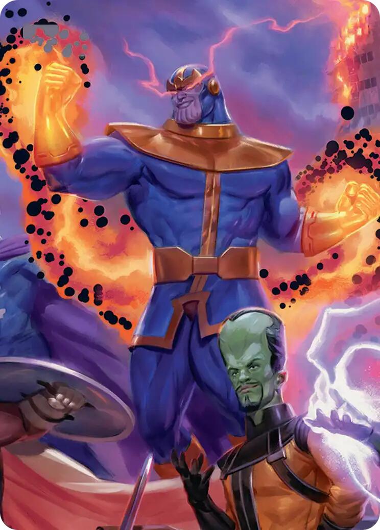 Thanos, Death's Consort Art Card [Marvel Super Heroes Art Series] | Exor Games Truro