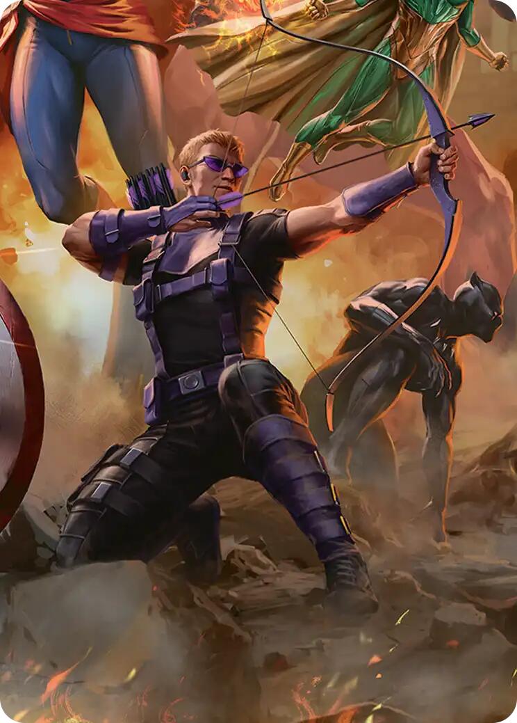 Hawkeye, Trick Shot Art Card [Marvel Super Heroes Art Series] | Exor Games Truro