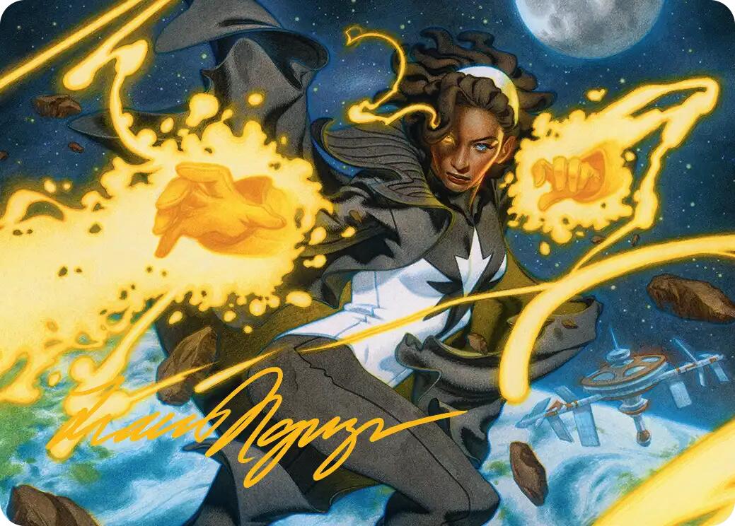 Photon, Mighty Marvel Art Card (Gold-Stamped Signature) [Marvel Super Heroes Art Series] | Exor Games Truro
