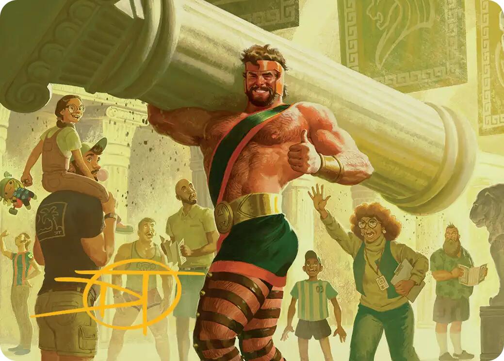 Hercules, Prince of Power Art Card (Gold-Stamped Signature) [Marvel Super Heroes Art Series] | Exor Games Truro