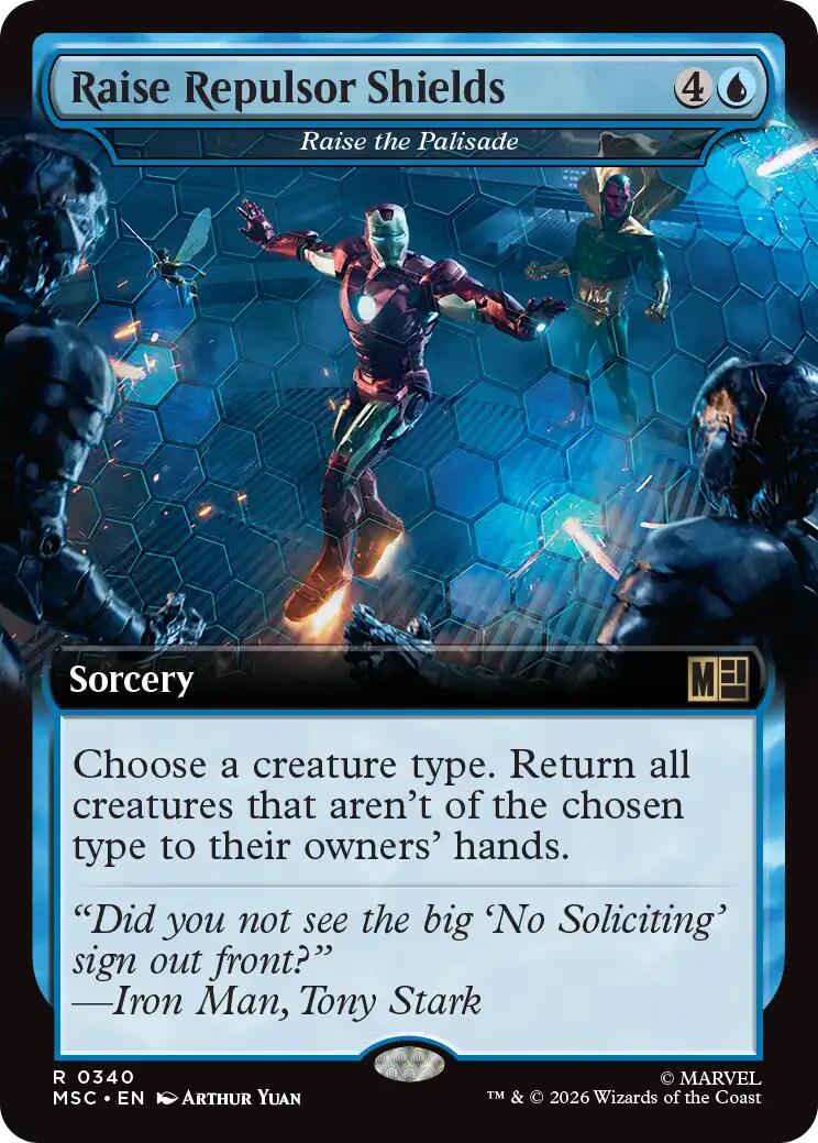 Raise Repulsor Shields - Raise the Palisade (Extended Art) [Marvel Super Heroes Commander] | Exor Games Truro
