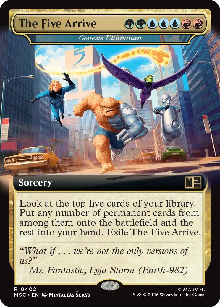 The Five Arrive - Genesis Ultimatum (Extended Art) [Marvel Super Heroes Commander] | Exor Games Truro