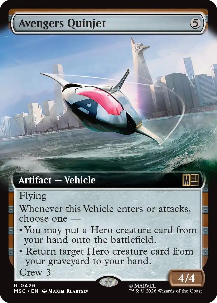 Avengers Quinjet (Extended Art) [Marvel Super Heroes Commander] | Exor Games Truro