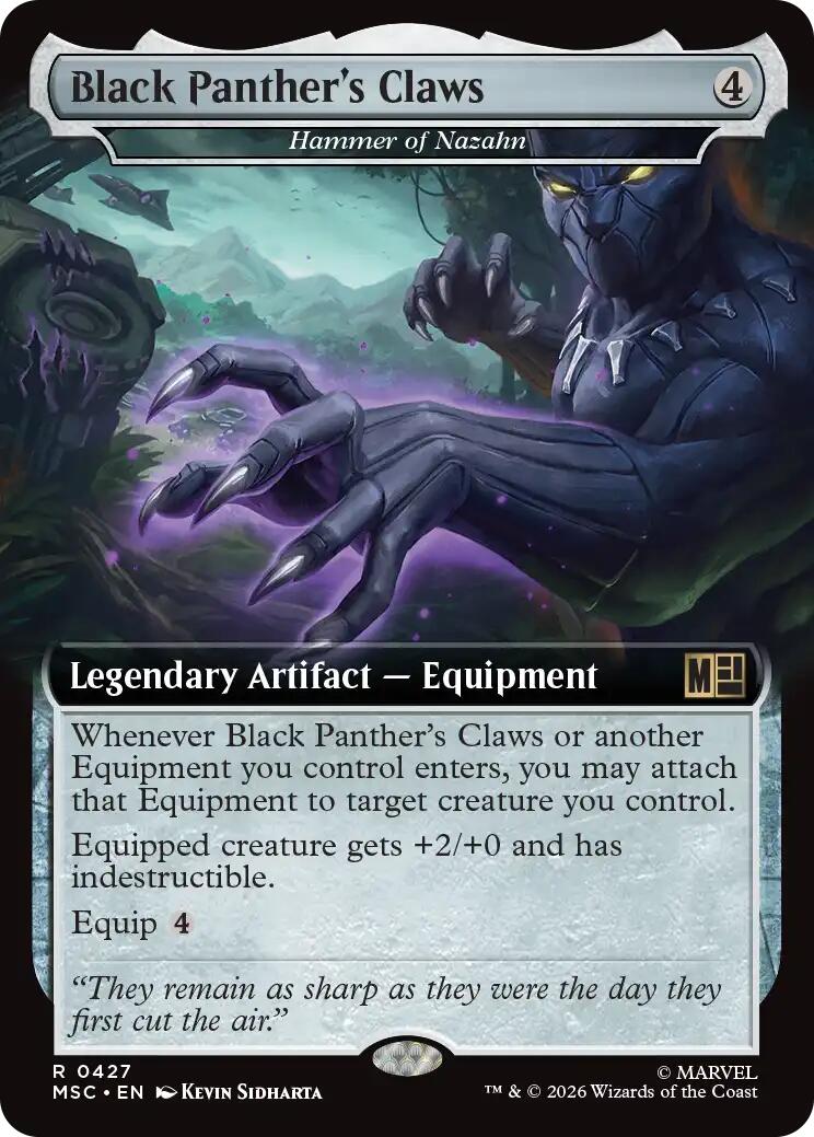 Black Panther's Claws - Hammer of Nazahn (Extended Art) [Marvel Super Heroes Commander] | Exor Games Truro