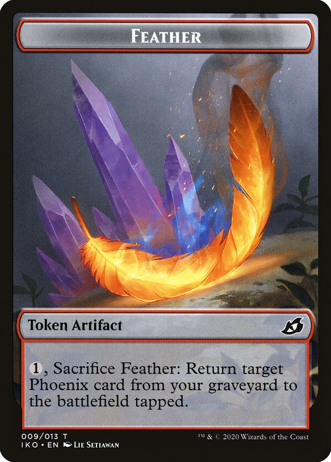 Feather Token [Ikoria: Lair of Behemoths Tokens] | Exor Games Truro