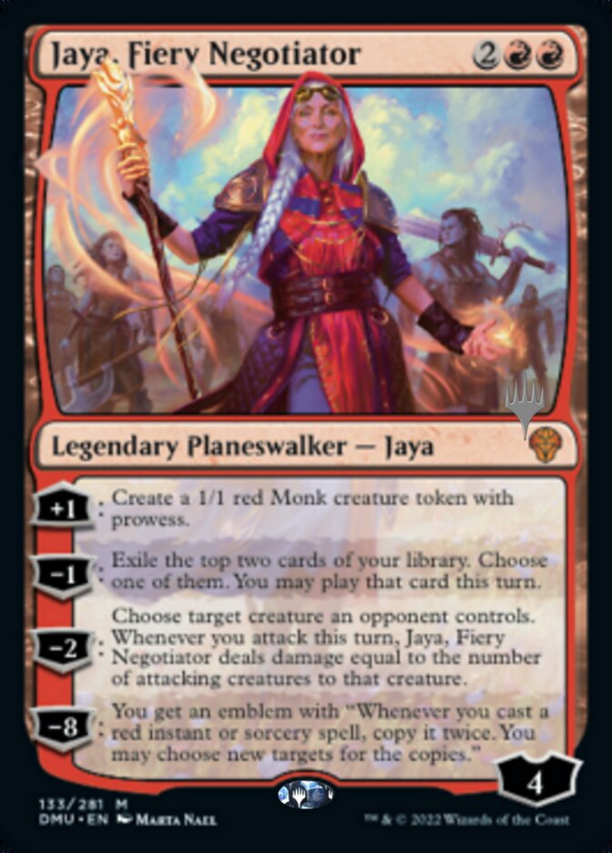 Jaya, Fiery Negotiator (Promo Pack) [Dominaria United Promos] | Exor Games Truro