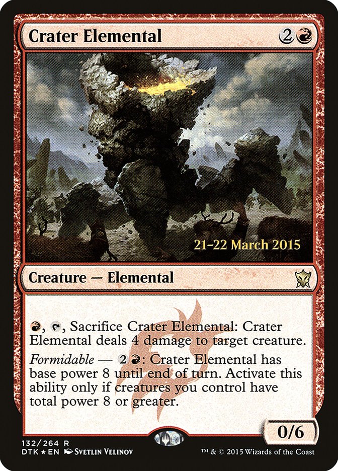 Crater Elemental [Dragons of Tarkir Prerelease Promos] | Exor Games Truro