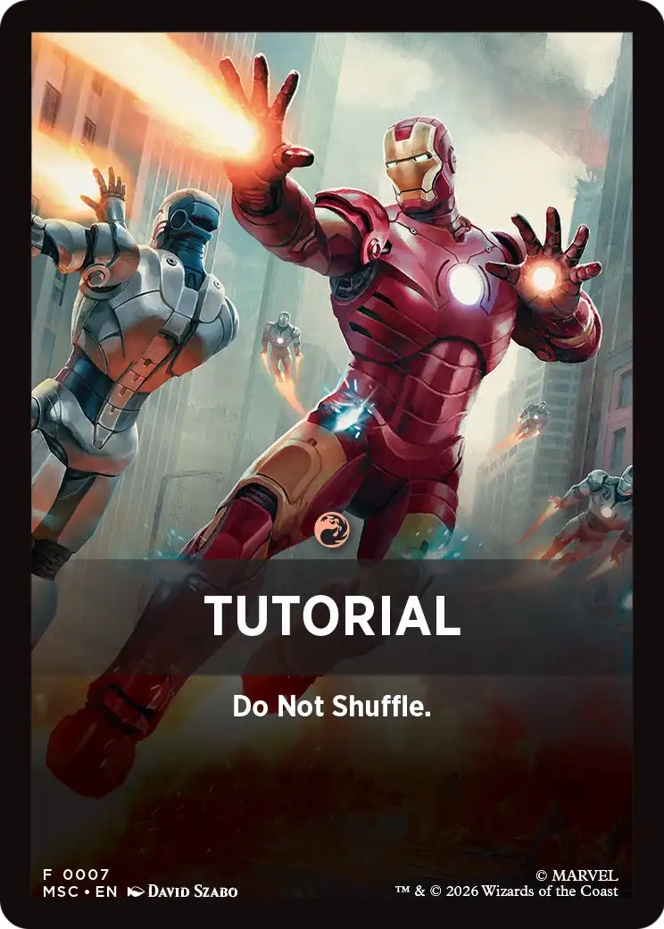 Tutorial Theme Card (0007) [Marvel Super Heroes Commander] | Exor Games Truro