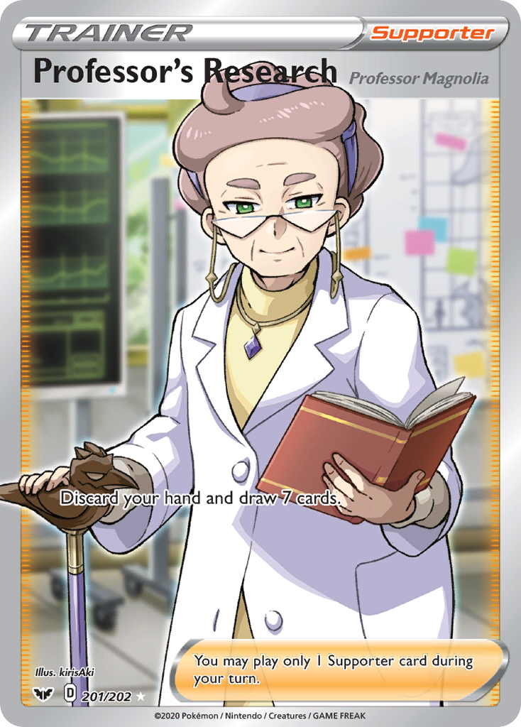 Professor's Research (201/202) (Professor Magnolia) [Sword & Shield: Base Set] | Exor Games Truro