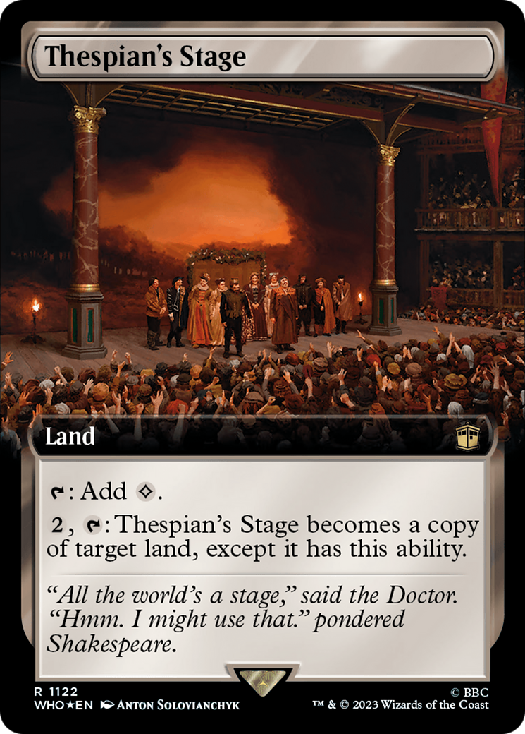 Thespian's Stage (Extended Art) (Surge Foil) [Doctor Who] | Exor Games Truro