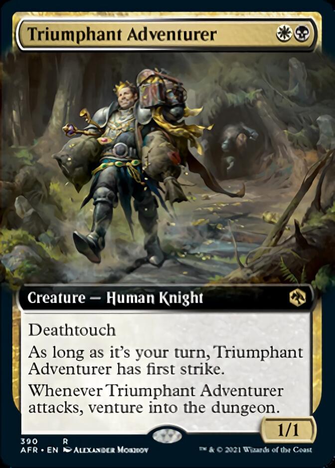 Triumphant Adventurer (Extended Art) [Dungeons & Dragons: Adventures in the Forgotten Realms] | Exor Games Truro